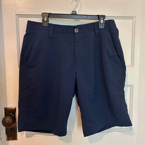 Under Armour Men's Dark Blue Flat Front Shorts